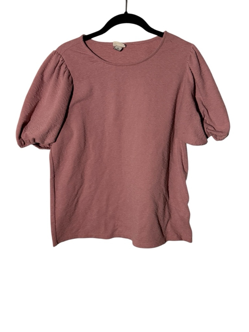 A New Day Size Small Pink Short Sleeve Scoopneck Neck Blouse